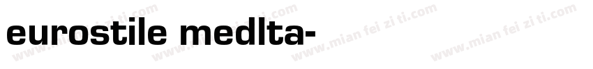 eurostile medlta字体转换